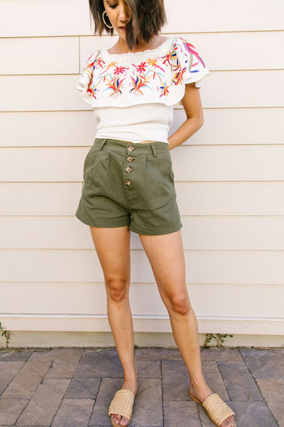 Shorts Sunny Side Up In Olive