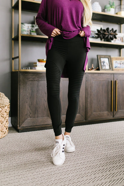 OLD VERSION Soft As Butter Moto Leggings In Black