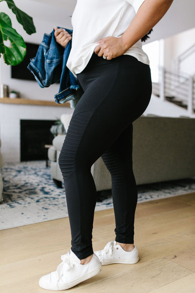 OLD VERSION Soft As Butter Moto Leggings In Black