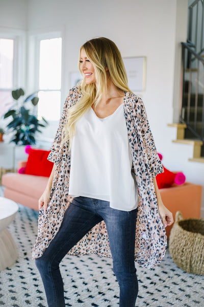 Sweet Spot Chiffon Kimono