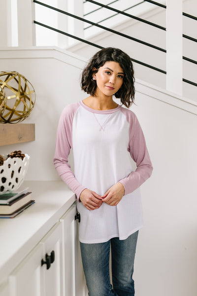 Team Spring Raglan Top In Lilac