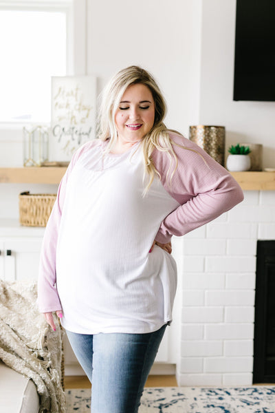 Team Spring Raglan Top In Lilac