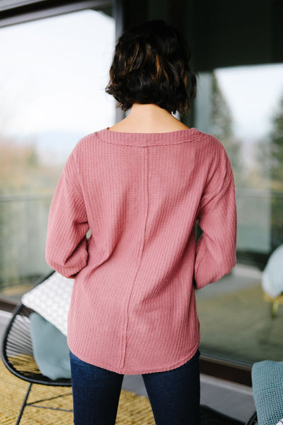 The Ashley Top in Mauve