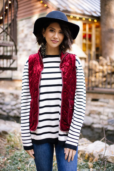 Velvet Luxury Quilted Vest