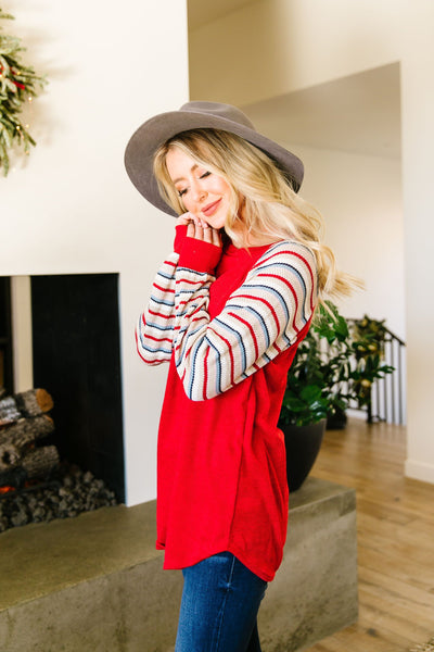 Well-Red Raglan Top