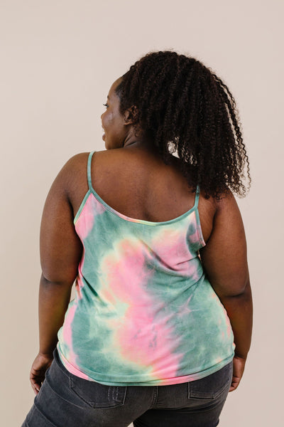 Wild N Tie Dyed Tank Green